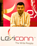 Khamir performing stand-up comedy